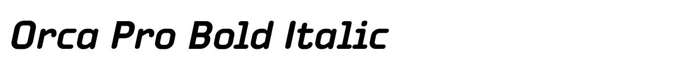 Orca Pro Bold Italic image